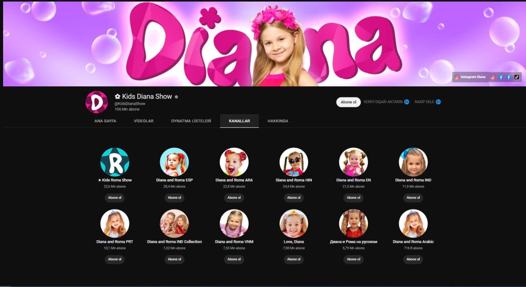 diana Youtube dublaj Özelliği - ümit er
